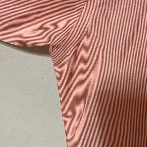 Brooks Brothers Orange White  Button Down Shirt Youth Church Easter Spring - Picture 6 of 7